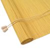 vidaXL Rullgardin Gul 100 x 220 cm Bambu