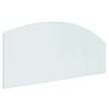 vidaXL Glas eldstad platta Transparent 120 x 50 cm Glas