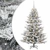 vidaXL Konstgjord julgran med julkulor 150 cm 150 LED-lampor Varmvit