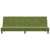 vidaXL B&auml;ddsoffa 2-sits ljusgr&ouml;n sammet