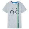 vidaXL T-shirt med korta &auml;rmar f&ouml;r barn gr&aring; 140