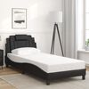 vidaXL Bed Frame "Viana" without Mattress Black 90x190 cm Faux Leather