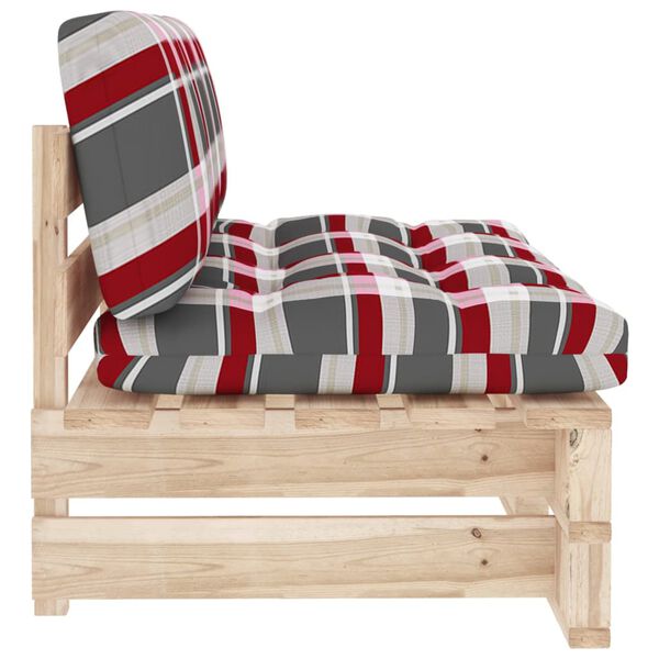 vidaXL Mittensektion till pallsoffa impregnerad furu