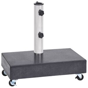 vidaXL Parasollfot svart 45x25x8 cm granit