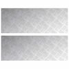 vidaXL Trappsteg 2 st 80 x 30 cm Silver Aluminium Rektangul&auml;r