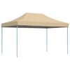 vidaXL Pop-Up hopf&auml;llbart partyt&auml;lt 440x292x315 cm beige