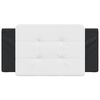 vidaXL Headboard Cushion "Zadar" White and Black 100 cm Faux Leather