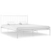 vidaXL S&auml;ngram utan madrass vit metall 180x200 cm