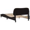 vidaXL Bed Frame without Mattress "Hvar" Black 100x200 cm Faux Leather