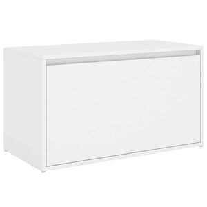 vidaXL Hallb&auml;nk 80x40x45 cm vit konstruerat tr&auml;