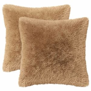 vidaXL Kudde med kudde HEERLEN 6 st Taupe PV Fleece
