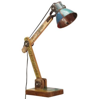 vidaXL Skrivbordslampa industriell Flerfärgad rund 23x18x95 cm E27