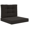 vidaXL Utomhus Soffa Kudde Polyester Svart 60 x 60 cm