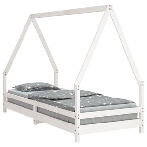 vidaXL S&auml;ngram f&ouml;r barns&auml;ng vit 80x200 cm massiv furu