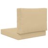 vidaXL Utomhus Soffa Kudde 2 pcs Beige Polyester