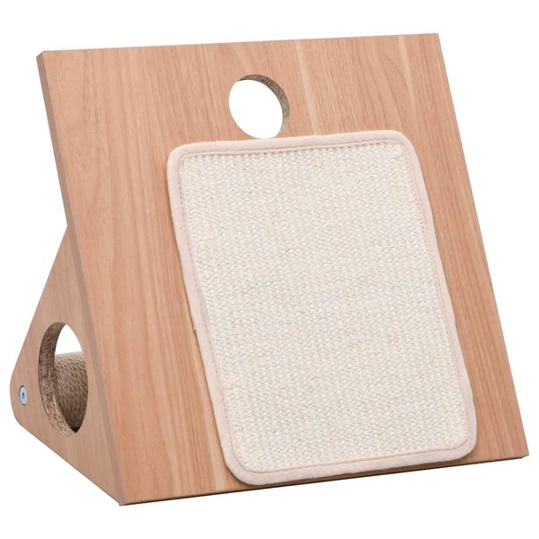 vidaXL Klösbräda trekant i sisal 40 cm