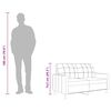 vidaXL 2-sitssoffa ljusgrå 120 cm tyg