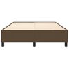 vidaXL Boxspring-s&auml;ngram m&ouml;rkbrun 140x190 cm tyg