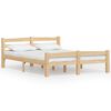 vidaXL S&auml;ngram utan madrass massiv furu 120x200 cm