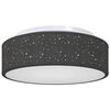 vidaXL Taklampa med str&aring;lkastare Svart 38 x 38 x 13,5 cm tyg