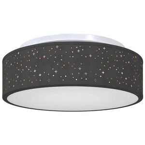vidaXL Taklampa med str&aring;lkastare Svart 38 x 38 x 13,5 cm tyg