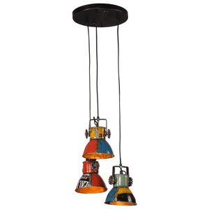 vidaXL H&auml;nglampa 25 W flerf&auml;rgad 30x30x100 cm E27