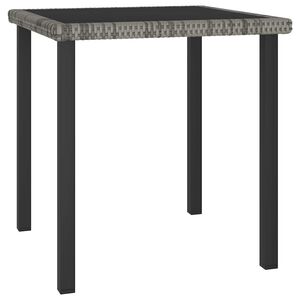 vidaXL Tr&auml;dg&aring;rdsbord gr&aring; 70x70x73 cm konstrotting