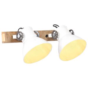 vidaXL Industriell v&auml;gglampa vit 45x25 cm E27