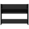 vidaXL V&auml;ggmonterat skost&auml;ll svart h&ouml;gglans 80x18x60cm konstruerat tr&auml;