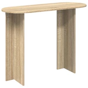 vidaXL Konsolbord Sonoma-ek 100 x 39,5 x 75 cm Konstruerat tr&auml;