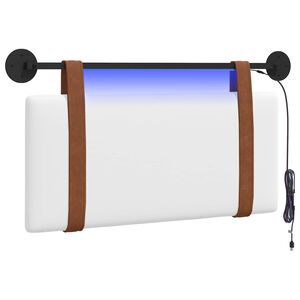 vidaXL H&auml;ngande s&auml;nggavel Med LED-lampa Vit Antik PU