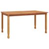 vidaXL Tr&auml;dg&aring;rdsbord 150x90x75 cm massiv teak