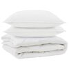 vidaXL All-s&auml;song Duvet med kudde 3 st Vit Mikrofiber