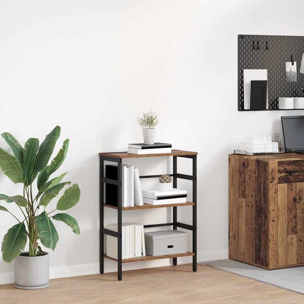 vidaXL Hyllsystem Gammalt tr&auml; 60 x 29,5 x 81 cm Konstruerat tr&auml;