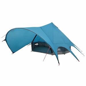 vidaXL T&auml;lt f&ouml;r 7 personer med tak Bl&aring; och gr&aring; 600 x 600 x 347 cm