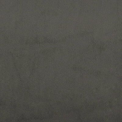 vidaXL Pocketresårmadrass mörkgrå 120x190x20 cm sammet