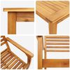 vidaXL Trädgårdsmöbelset 5 pcs Brun massivt akacia