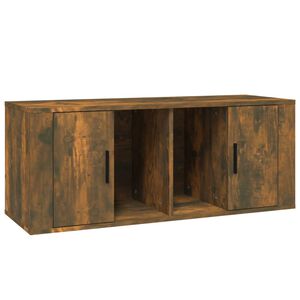 vidaXL Tv-b&auml;nk r&ouml;kf&auml;rgad ek 100x35x40 cm konstruerat tr&auml;