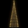 vidaXL LED julgran 550 LEDs varmvit 300 cm