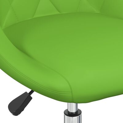 vidaXL Snurrbar kontorsstol grön konstläder