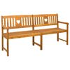 vidaXL Utomhusb&auml;nk Naturlig 180 x 55,5 x 90 cm Massivt Akaciatr&auml;