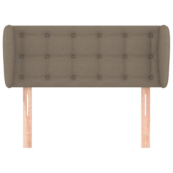 vidaXL S&auml;nggavel med kanter taupe 103x23x78/88 cm tyg