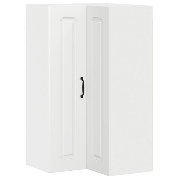 vidaXL Väggskåp för kök med hylla Vit 57 x 57 x 100 cm Konstruerat trä