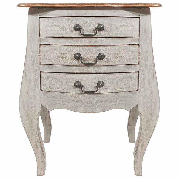 vidaXL S&auml;ngbord massivt mahognytr&auml; 48x35x64 cm