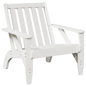vidaXL Adirondackstol vit 75x77x77 cm massiv furu
