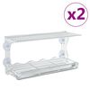 vidaXL F&aring;gelmatare f&ouml;r f&ouml;nster 2 st akryl 30x12x15 cm