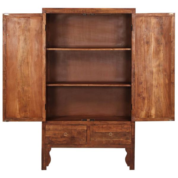 vidaXL Garderob 100x50x175 cm massivt akaciatr&auml;