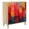 vidaXL Sideboard HEESCH Sonoma-ek 69 x 33 x 75 cm Konstruerat tr&auml;