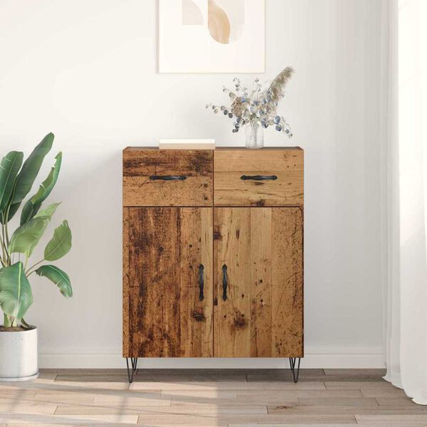 vidaXL Sideboard Gammalt tr&auml; 69,5 x 34 x 90 cm Konstruerat tr&auml;
