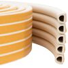 vidaXL Sj&auml;lvh&auml;ftande f&ouml;nsterf&ouml;rsegling Vit 14 x 12 mm 12 m EPDM-skum